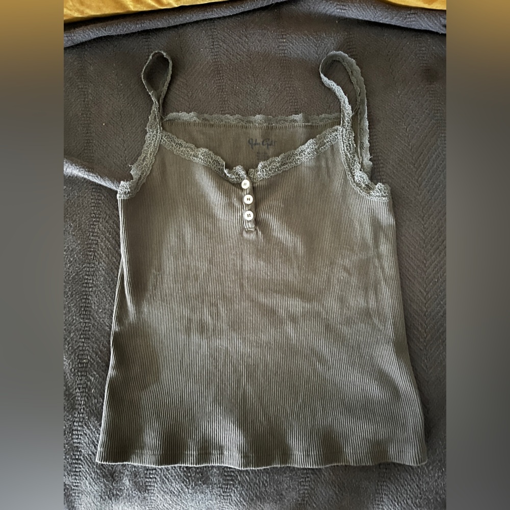 Lace trim tank